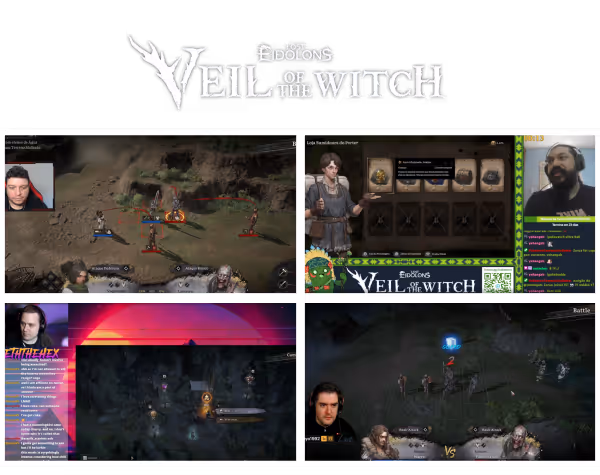 Creators streaming Lost Eidolons: Veil of the Witch during Early Access